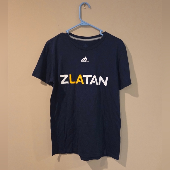 3/16 Adidas Zlatan Ibrahimovic La Galaxy Clima Lite Tee - Picture 1 of 2